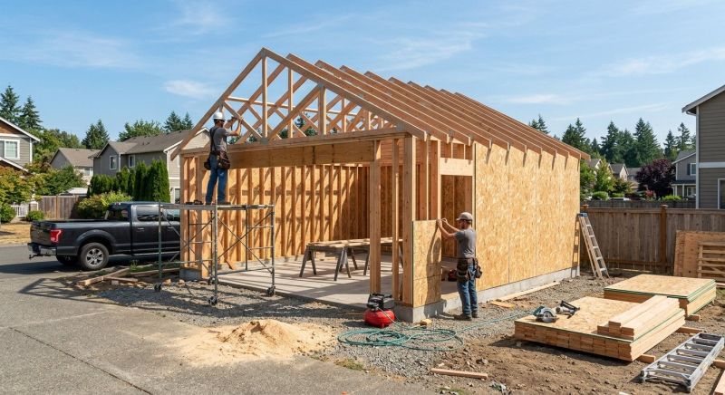Storage Garage Construction in Conroe, TX