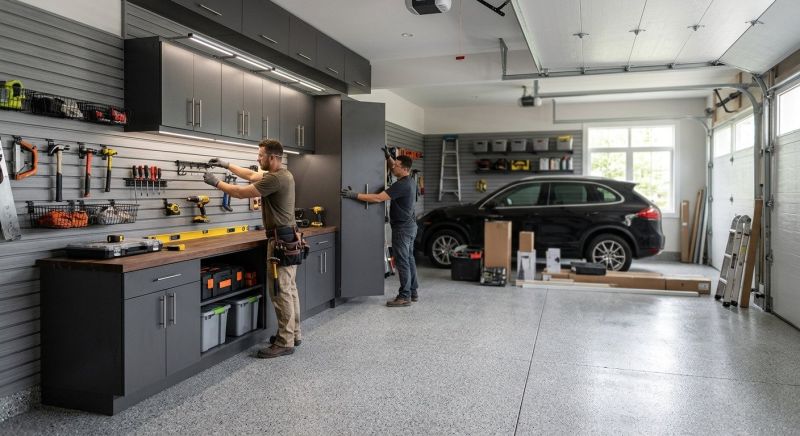 Four Car Garage Installation in Cypress, TX