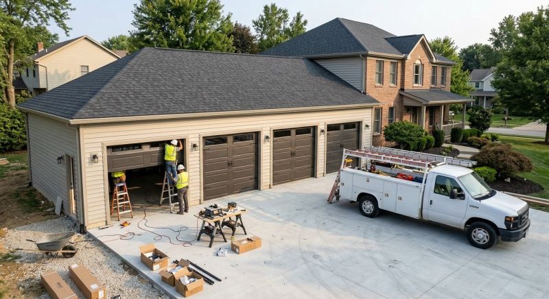 Four Car Garage Installation in South Houston, TX