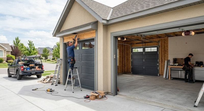 Wood Garage Installation in Katy, TX